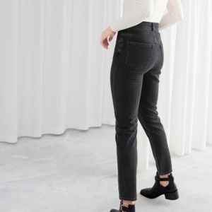 & other stories Black High Rise Slim Jeans